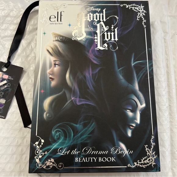 e.l.f. Disney Good vs Evil Let the Drama Begin Beauty Book super Rare find new - Picture 1 of 13